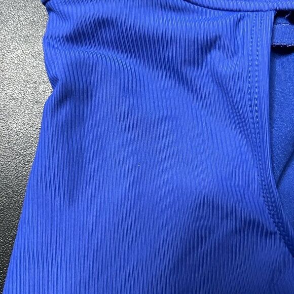 Xhilaration Blue Ribbed Snap Front One Piece Size XL - Picture 4 of 8